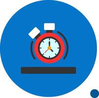 Stopwatch Flat Shadow Icon vector