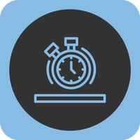 Stopwatch Linear Round Icon vector