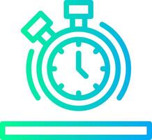 Stopwatch Linear Gradient Icon vector