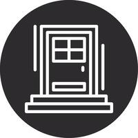 Front door Inverted Icon vector