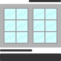 icono de ventana plana vector