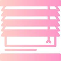 Blinds Solid Multi Gradient Icon vector