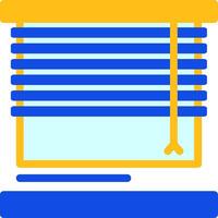 Blinds Flat Two Color Icon vector