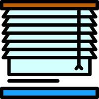 Blinds Line Filled Icon vector