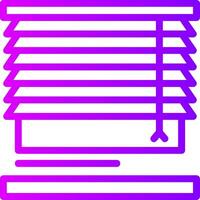 Blinds Linear Gradient Icon vector