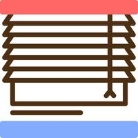 Blinds Color Filled Icon vector