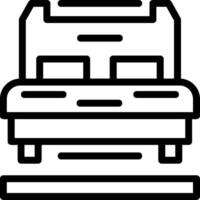 Bed Line Icon vector