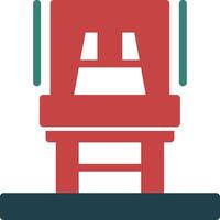 Chair Glyph Two Color Icon vector