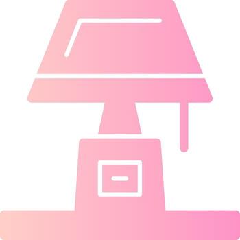 Lamp Solid Multi Gradient Icon vector