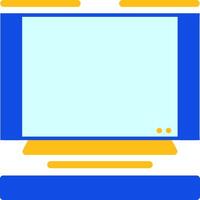 Television Flat Two Color Icon vector