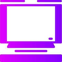 Television Solid Multi Gradient Icon vector