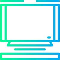 Television Linear Gradient Icon vector