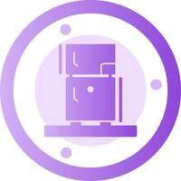 Fridge Glyph Gradient Icon vector