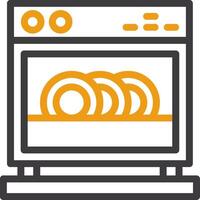 Dishwasher Line Two Color Icon vector