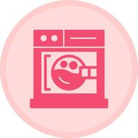 Washing machine Multicolor Circle Icon vector