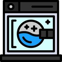 Dryer Line Filled Icon vector