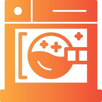 secadora sólido multi degradado icono vector