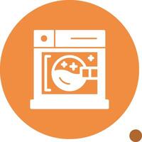 Dryer Glyph Shadow Icon vector