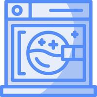 Dryer Line Filled Blue Icon vector