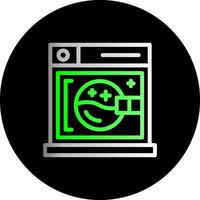 Dryer Dual Gradient Circle Icon vector