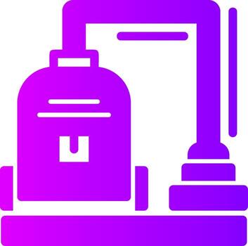 Vacuum cleaner Solid Multi Gradient Icon vector