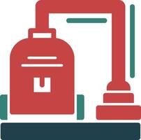 Vacuum cleaner Glyph Two Color Icon vector