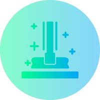 Mop Gradient Circle Icon vector