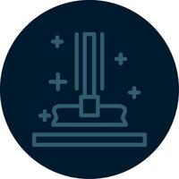 Mop Line Multi color Icon vector