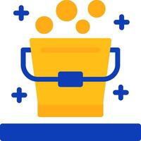 Bucket Flat Two Color Icon vector