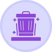 Trash can Multicolor Circle Icon vector