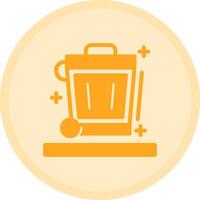 Recycling bin Multicolor Circle Icon vector