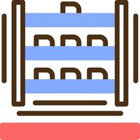 Shoe rack Color Filled Icon vector