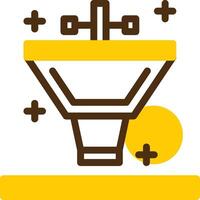 Bathroom sink Yellow Lieanr Circle Icon vector