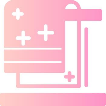Towel Solid Multi Gradient Icon vector
