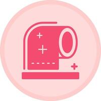 Toilet paper Multicolor Circle Icon vector