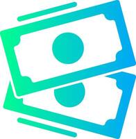 Banknote Solid Multi Gradient Icon vector