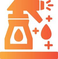 Cleaning spray Solid Multi Gradient Icon vector