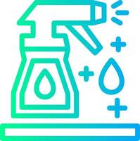 Cleaning spray Linear Gradient Icon vector