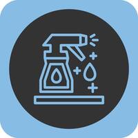 Cleaning spray Linear Round Icon vector