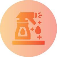 Cleaning spray Gradient Circle Icon vector