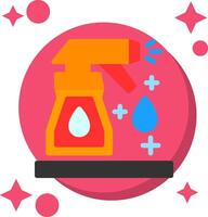 Cleaning spray Tailed Color Icon vector