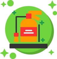 Fire extinguisher Tailed Color Icon vector