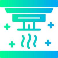 Smoke detector Solid Multi Gradient Icon vector