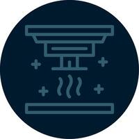 Smoke detector Line Multi color Icon vector