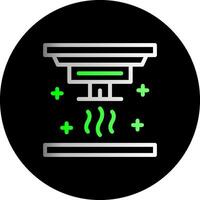 Smoke detector Dual Gradient Circle Icon vector