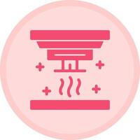 Smoke detector Multicolor Circle Icon vector