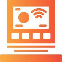 Thermostat Solid Multi Gradient Icon vector