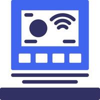 Thermostat Solid Two Color Icon vector