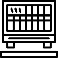 Heater Line Icon vector