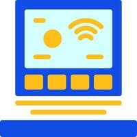 Thermostat Flat Two Color Icon vector